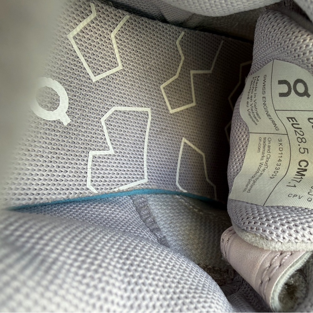 On Running Kids' Orchid and White Sneakers - Picture 4 of 4